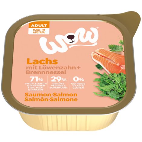 Hundefutter Lachs WOW