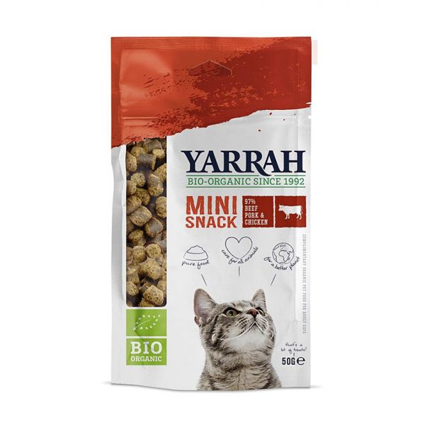 Katzenfutter Yarrah Mini Snack Rind