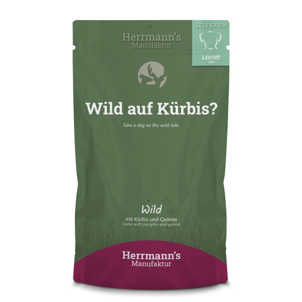 Hundefutter Herrmanns Selection Leicht Wild mit Kürbis