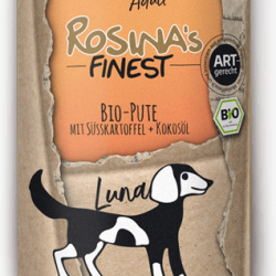 Hundefutter Rosinas Finest Bio Pute